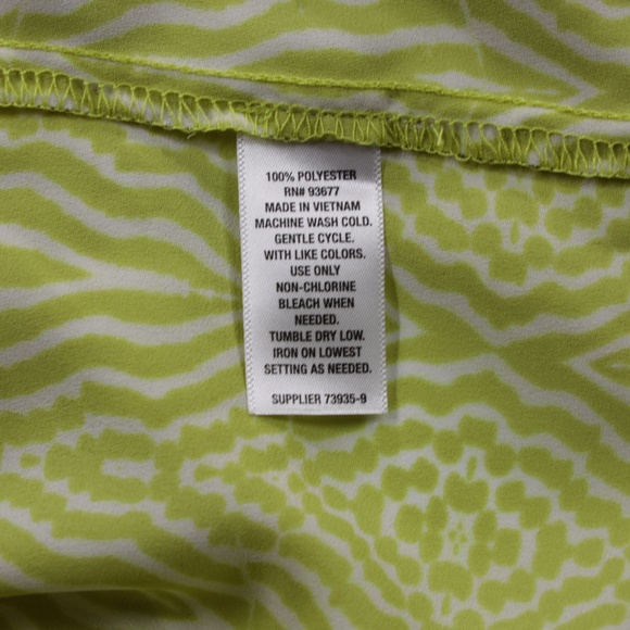 Worthington Women Collared Long Sleeve Button Up Shirt Green Size M - Picture 9 of 9